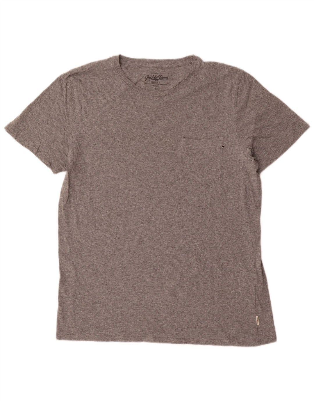 Jack & Jones Herre T-Shirt Top XL Grå Bomuld