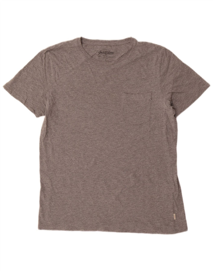 Jack & Jones Herre T-Shirt Top XL Grå Bomuld