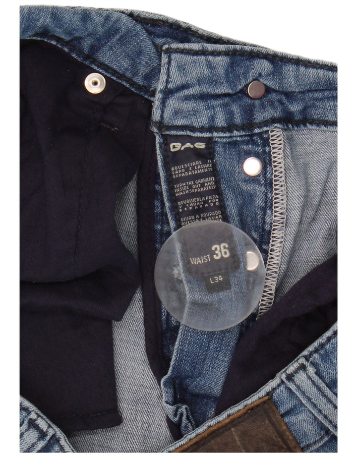 Gas Straight Jeans til mænd W36 L29 blå bomuld