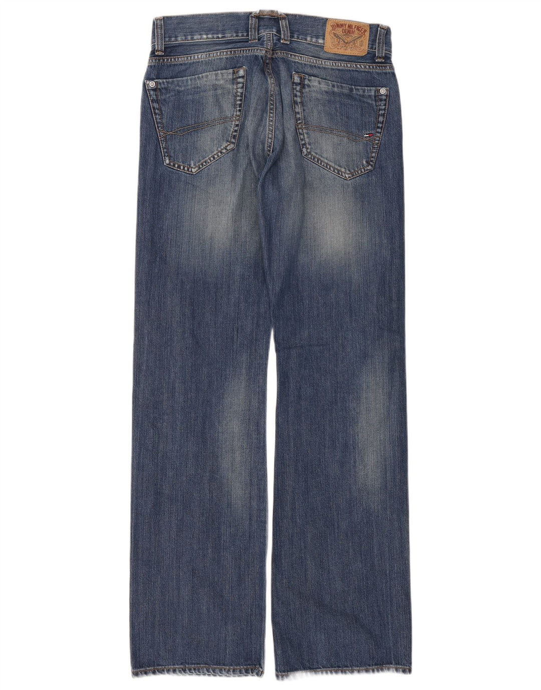 Tommy Hilfiger Dame Roger Bootcut Jeans W30 L34 Blå Bomuld