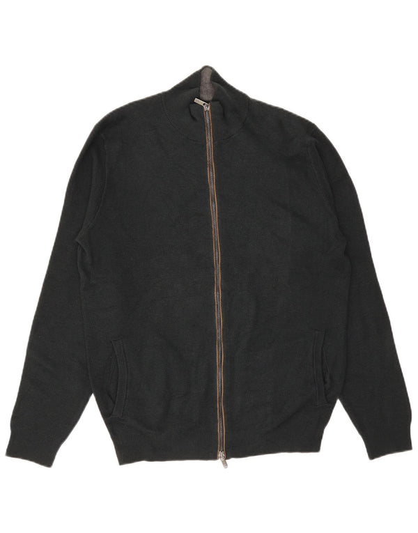 Massimo Dutti Herre Cardigan Sweater Medium Grøn Bomuld