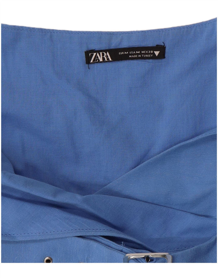 ZARA Dame Slip Dress UK 12 Medium Blue