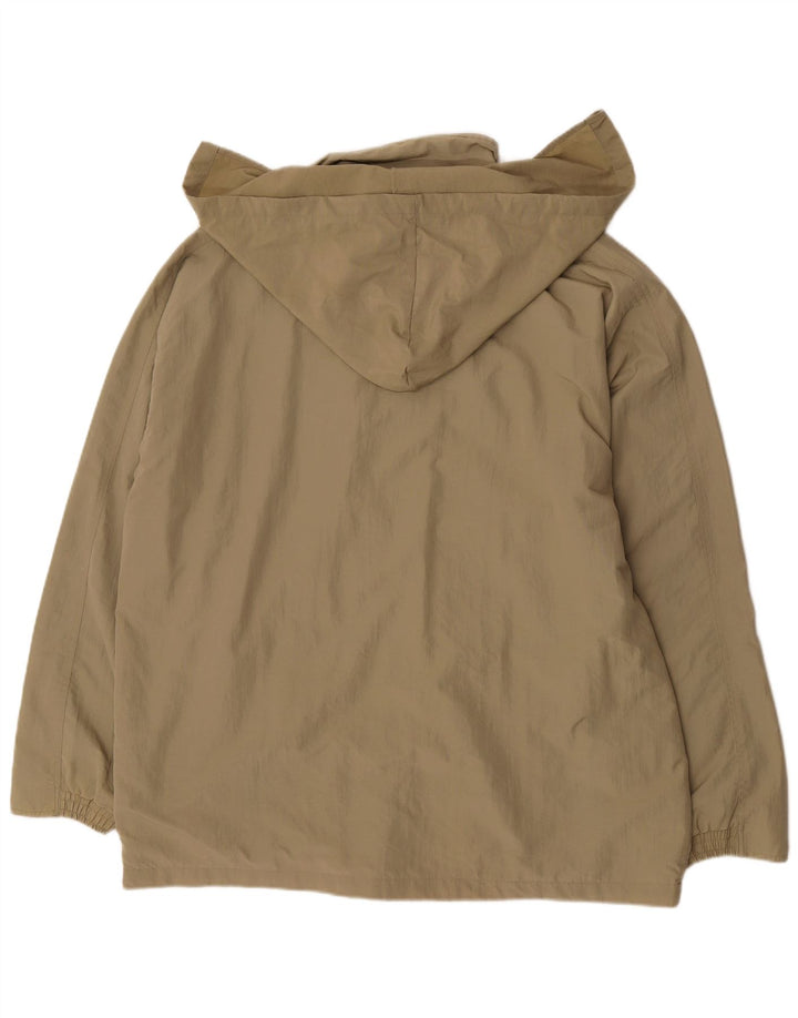 Diadora Regnjakke med hætte til mænd UK 40 Stor Khaki Polyamid