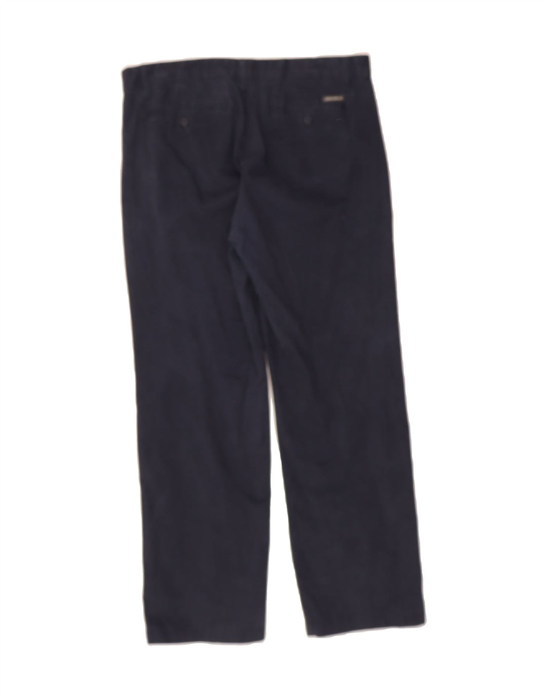 EDDIE BAUER Mens Straight Casual Trousers W35 L32 Navy Blue Vintage Eddie Bauer and Second-Hand Eddie Bauer from Messina Hembry 