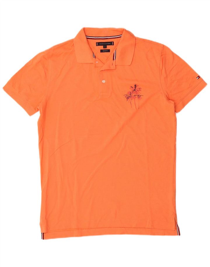 Tommy Hilfiger Herre Regular Fit Polo Shirt Lille Orange