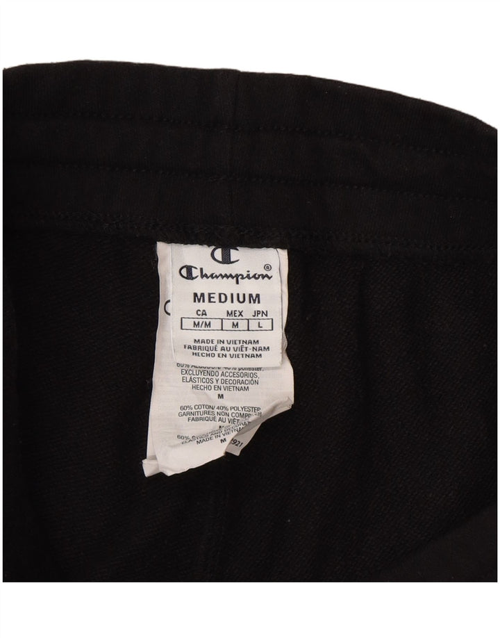 Champion Womens træningsdragt Bukser UK 12 Medium Sort Bomuld