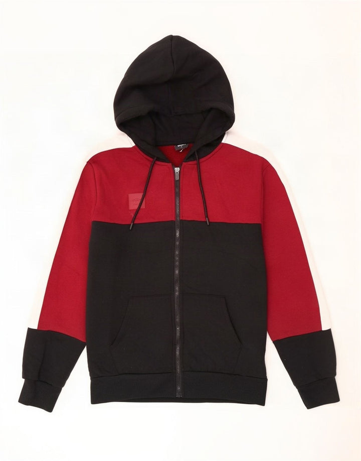 Umbro Hættetrøje med lynlås til mænd XL Sort Colourblock Polyester