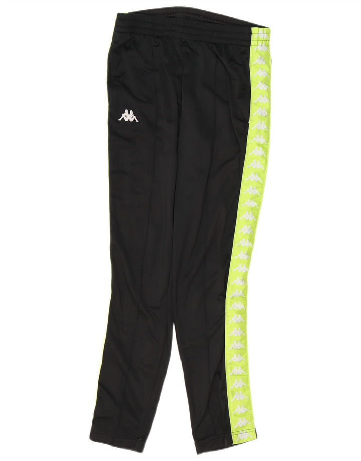 KAPPA drenge grafisk hel træningsdragt 15-16 år Sort Colourblock Polyester