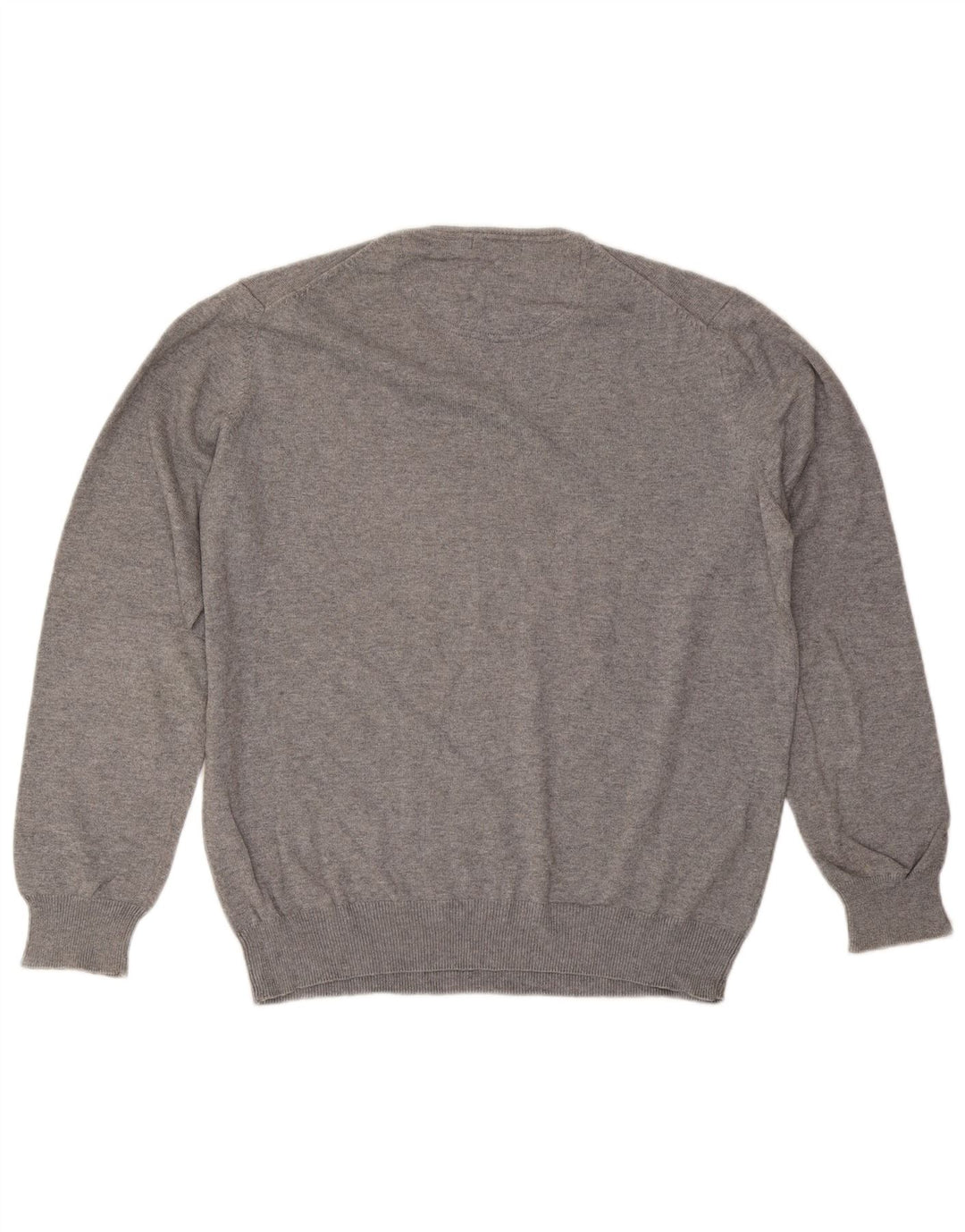 Massimo Dutti Herre V-hals sweater Stor Grå Bomuld