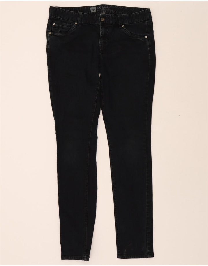 MOSSIMO Womens Skinny Jeans US 12 Large W34 L33 Black Cotton Vintage Mossimo and Second-Hand Mossimo from Messina Hembry 