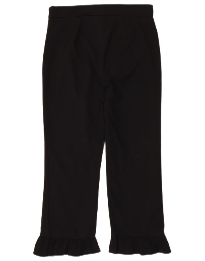 Zara Straight Cropped Bukser Small W26 L23 Sort