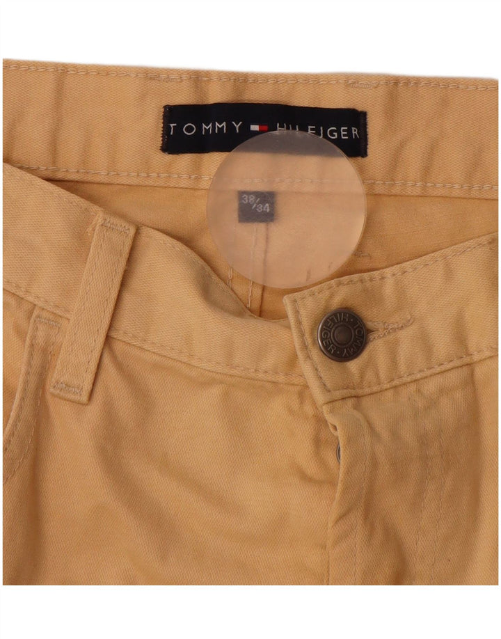 TOMMY HILFIGER Straight Casual Bukser til mænd W38 L31 Beige Bomuld
