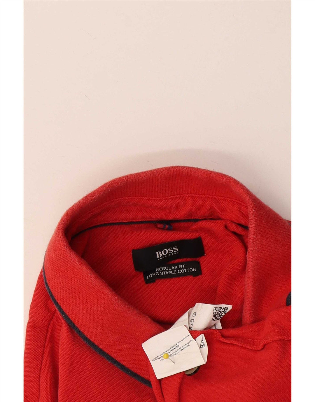 Hugo Boss Herre Regular Fit Polo Shirt Stor Rød Bomuld
