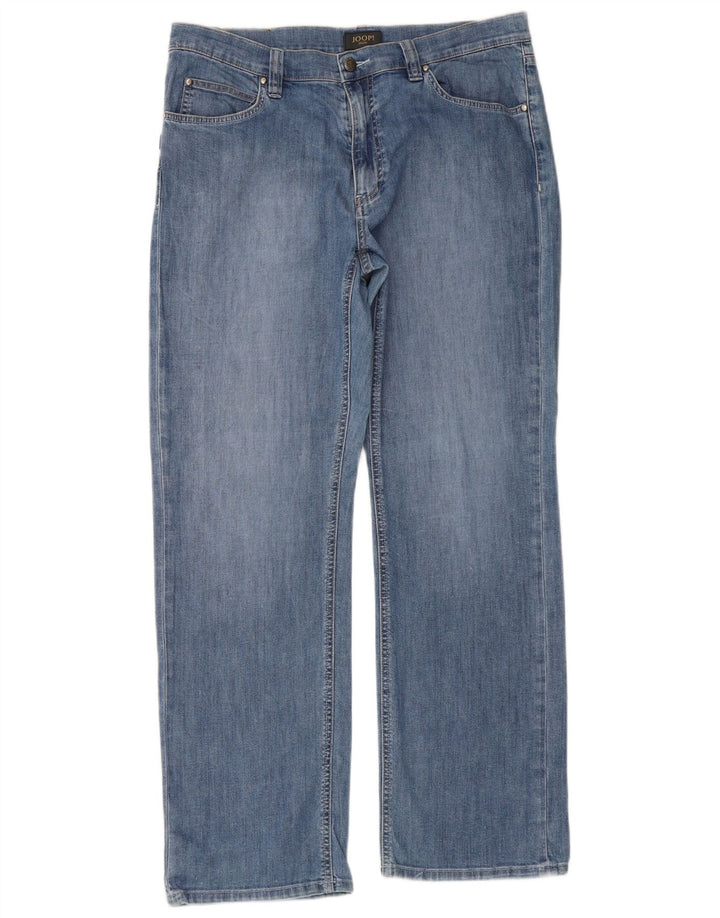 Joop Straight Jeans til mænd W38 L32 Blå Bomuld