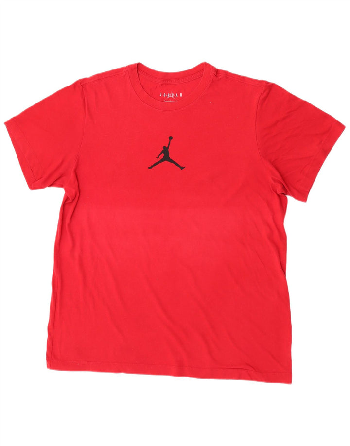 Jordan Herre Grafisk T-Shirt Top Stor Rød