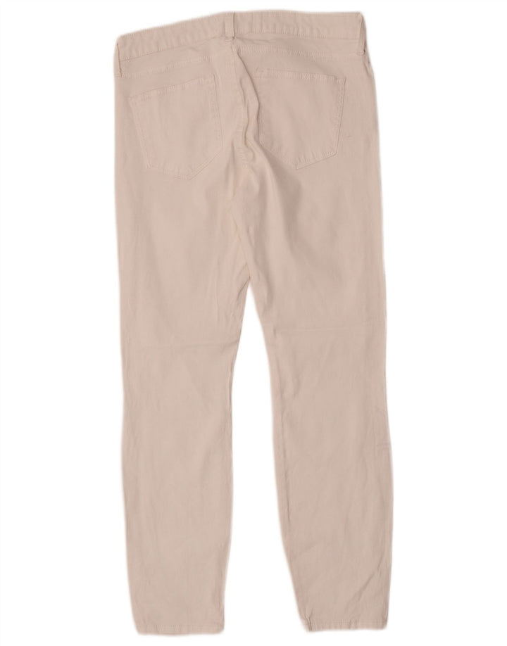 Zara Dame Slim Casual Bukser EU 40 Medium W30 L27 Hvid