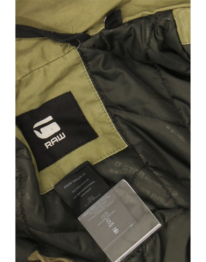 G-STAR Herre Hooded Utility Jacket UK 36 Small Khaki Cotton