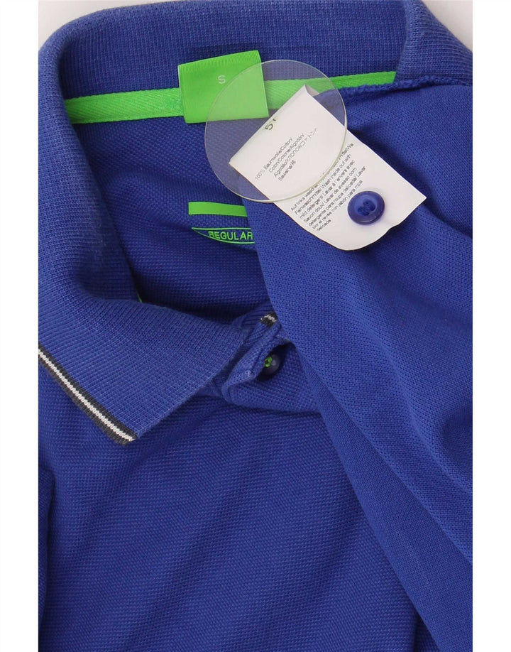 Hugo Boss Herre Regular Fit Polo Shirt Lille Blå Bomuld