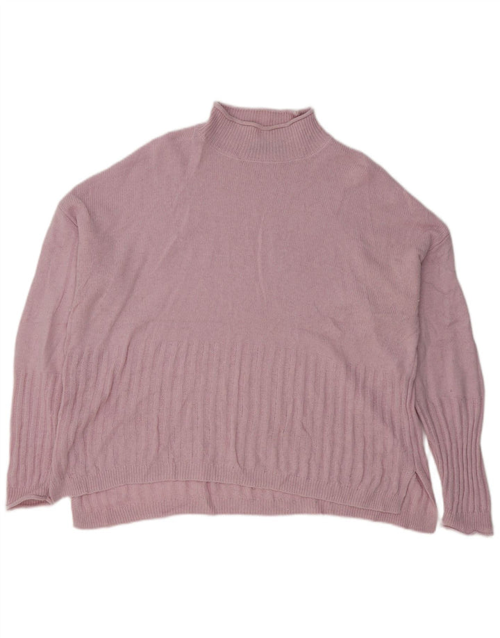 Marks & Spencer Dame Turtle Neck Jumper Sweater UK 16 Large Pink