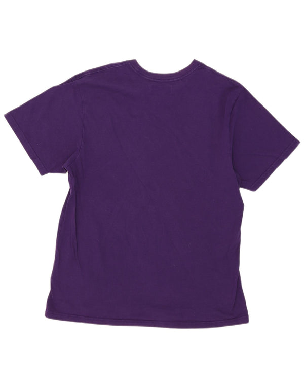 Adidas Womens Graphic T-Shirt Top UK 16 Large Purple Cotton
