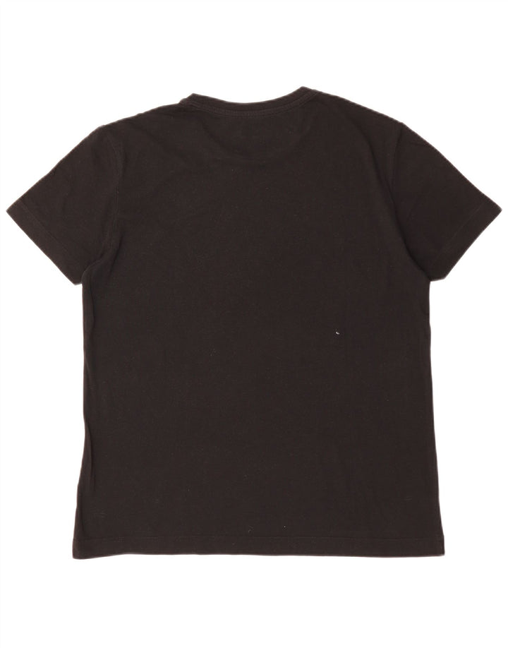 LOTTO Herre Grafisk T-Shirt Top Lille Sort Bomuld