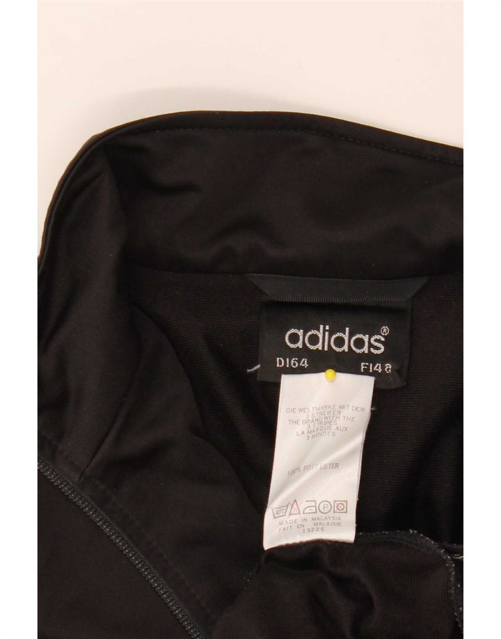 Adidas Drenge Træningsdragt Topjakke 13-14 År Sort Polyester