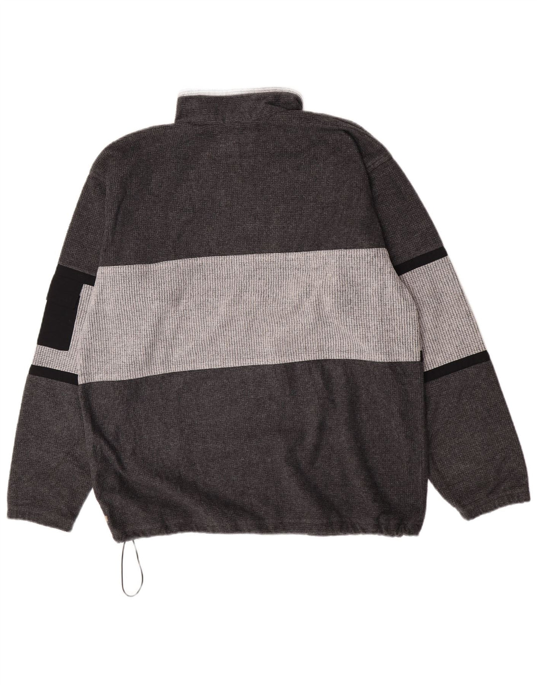 MC Kee's Fleece Jumper med lynlås til mænd XL Grå Colourblock Polyester