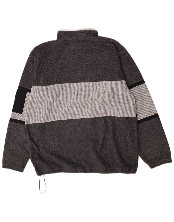 MC Kee's Fleece Jumper med lynlås til mænd XL Grå Colourblock Polyester