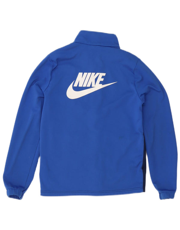 Nike drenge grafisk træningsdragt topjakke 12-13 år stor blå farveblok