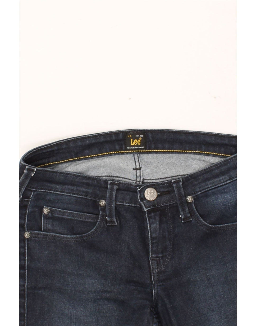 LEE Womens Skinny Jeans W27 L31 Navy Blue Cotton Vintage Lee and Second-Hand Lee from Messina Hembry 