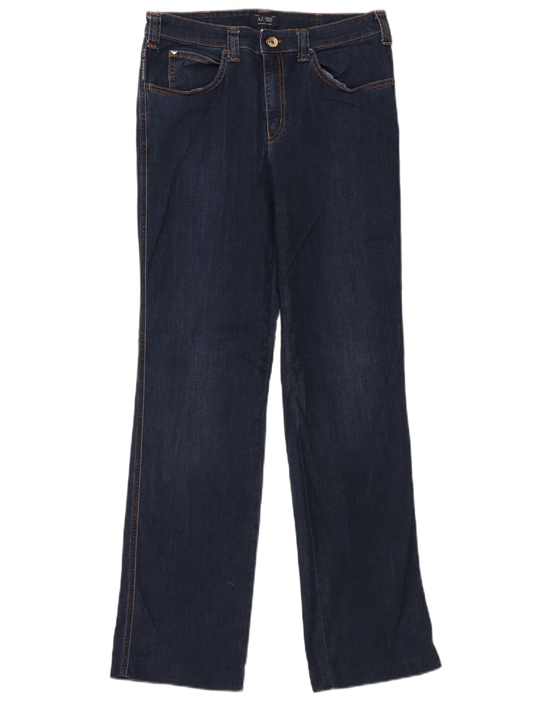 Armani lige jeans til kvinder W31 L32 marineblå bomuld