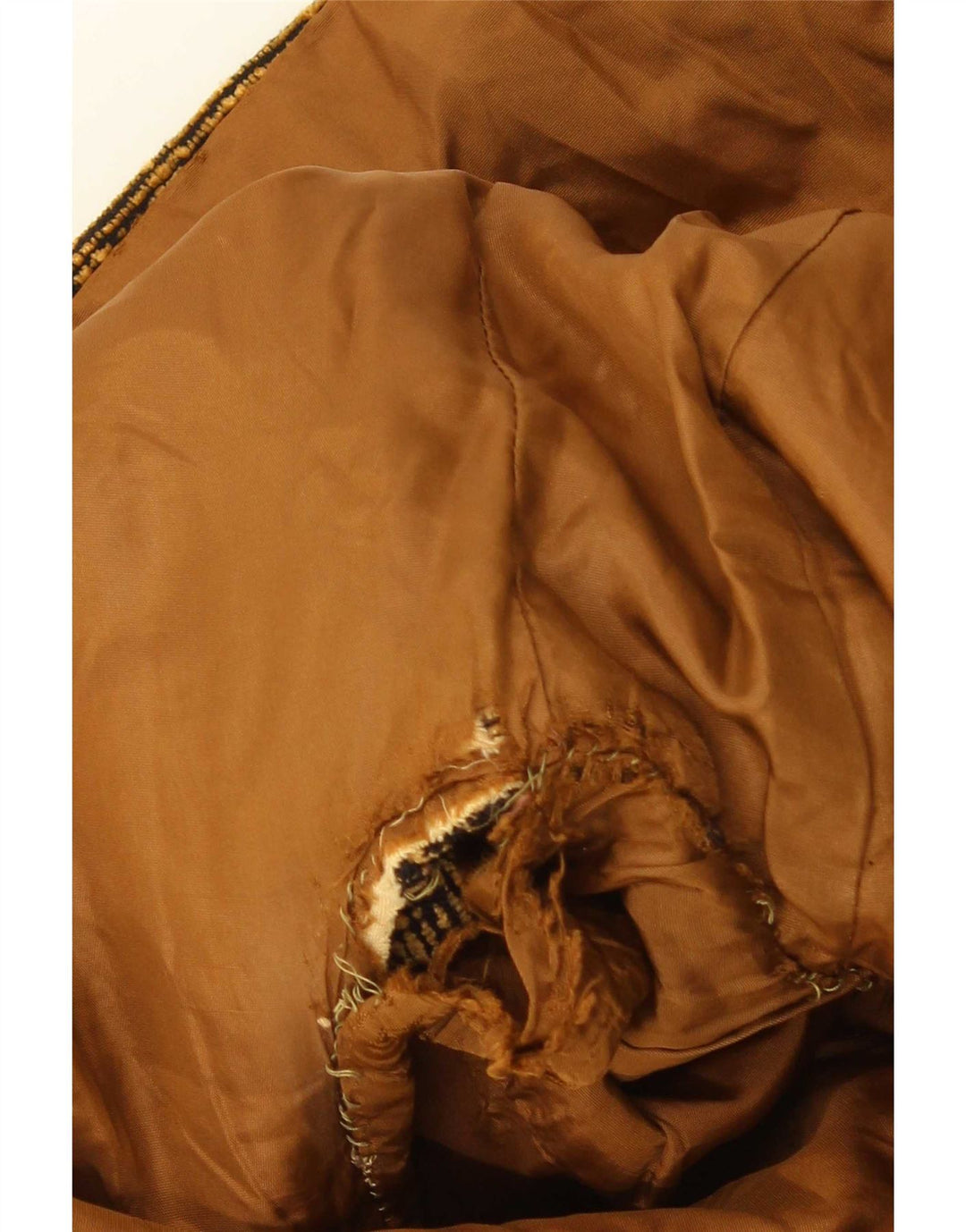Vintage Herre Military Jacket UK 38 Medium Beige Geometrisk