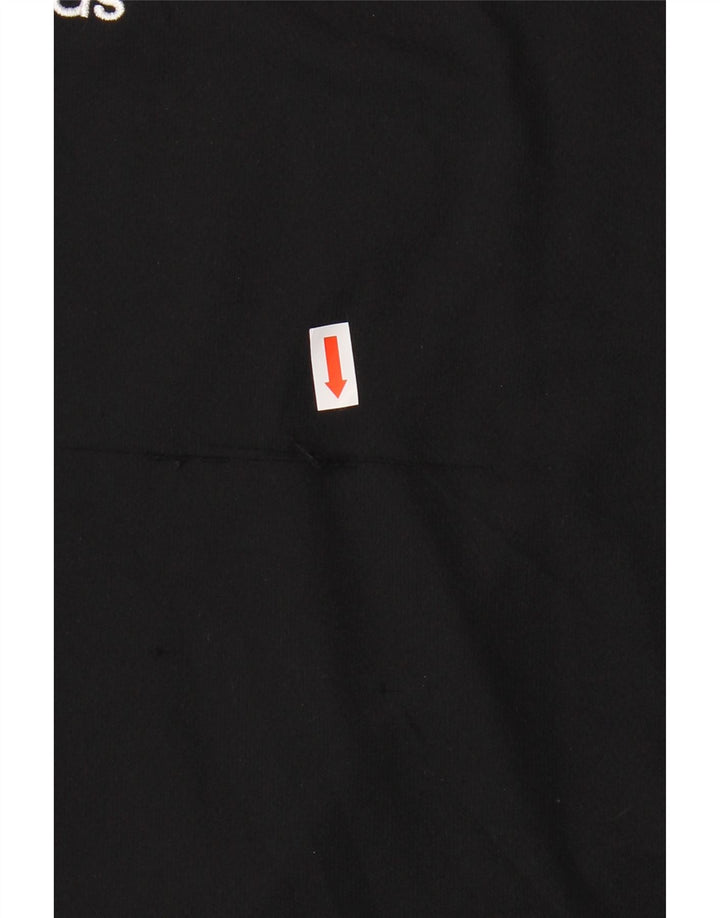 ADIDAS Herre Climalite T-Shirt Top Medium Sort Colourblock Polyester