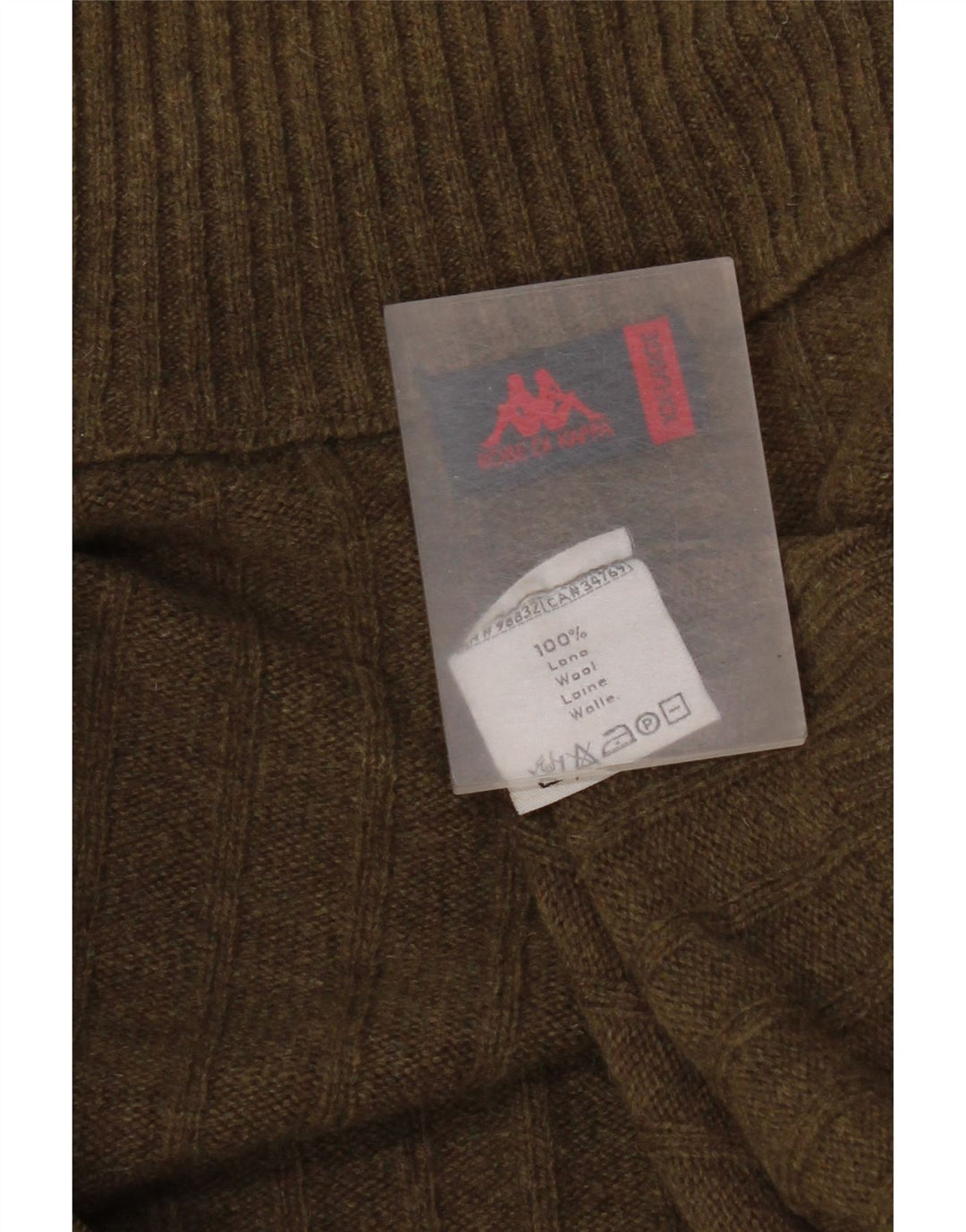 Kappa Herre Cardigan Sweater 2XL Khaki Wool