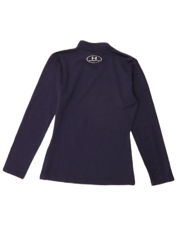 UNDER ARMOUR Drenge Cold Gear Top Langærmet 9-10 år Medium Navy Blue