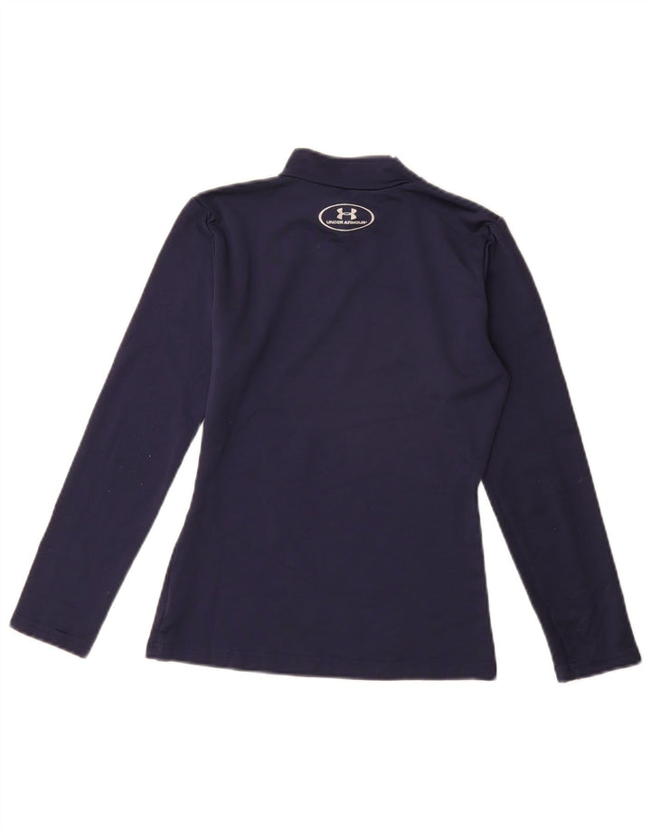 UNDER ARMOUR Drenge Cold Gear Top Langærmet 9-10 år Medium Navy Blue