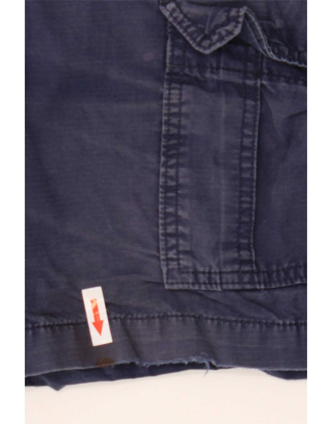 Gap Herre Cargo Shorts W28 Mellem marineblå stribet bomuld