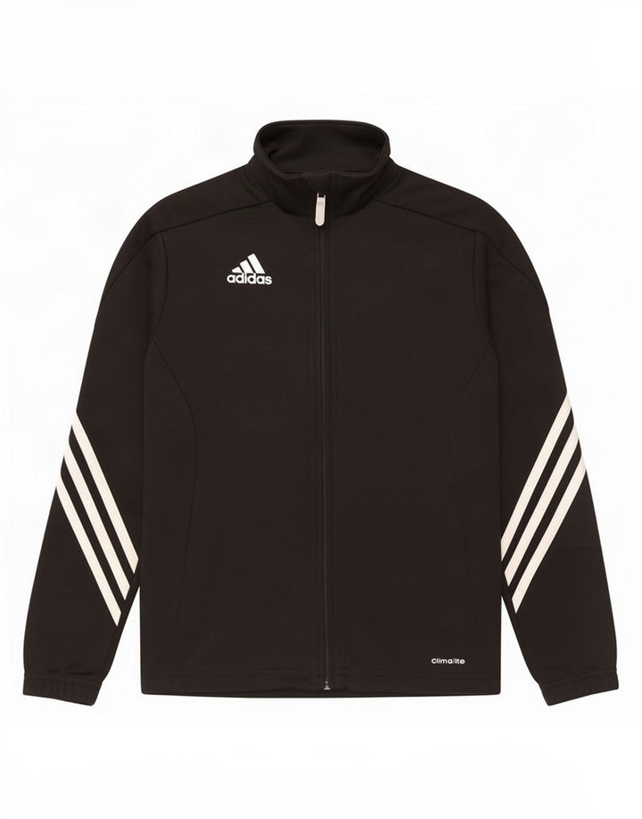 Adidas drenge Climalite træningsdragt topjakke 9-10 år sort polyester
