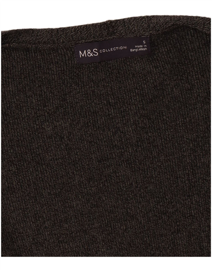 Marks & Spencer Dame Oversized Open Cardigan Sweater UK 10 Small Grey