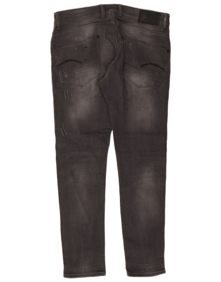G-Star Herre Distressed Super Slim Jeans W36 L32 Grå Bomuld