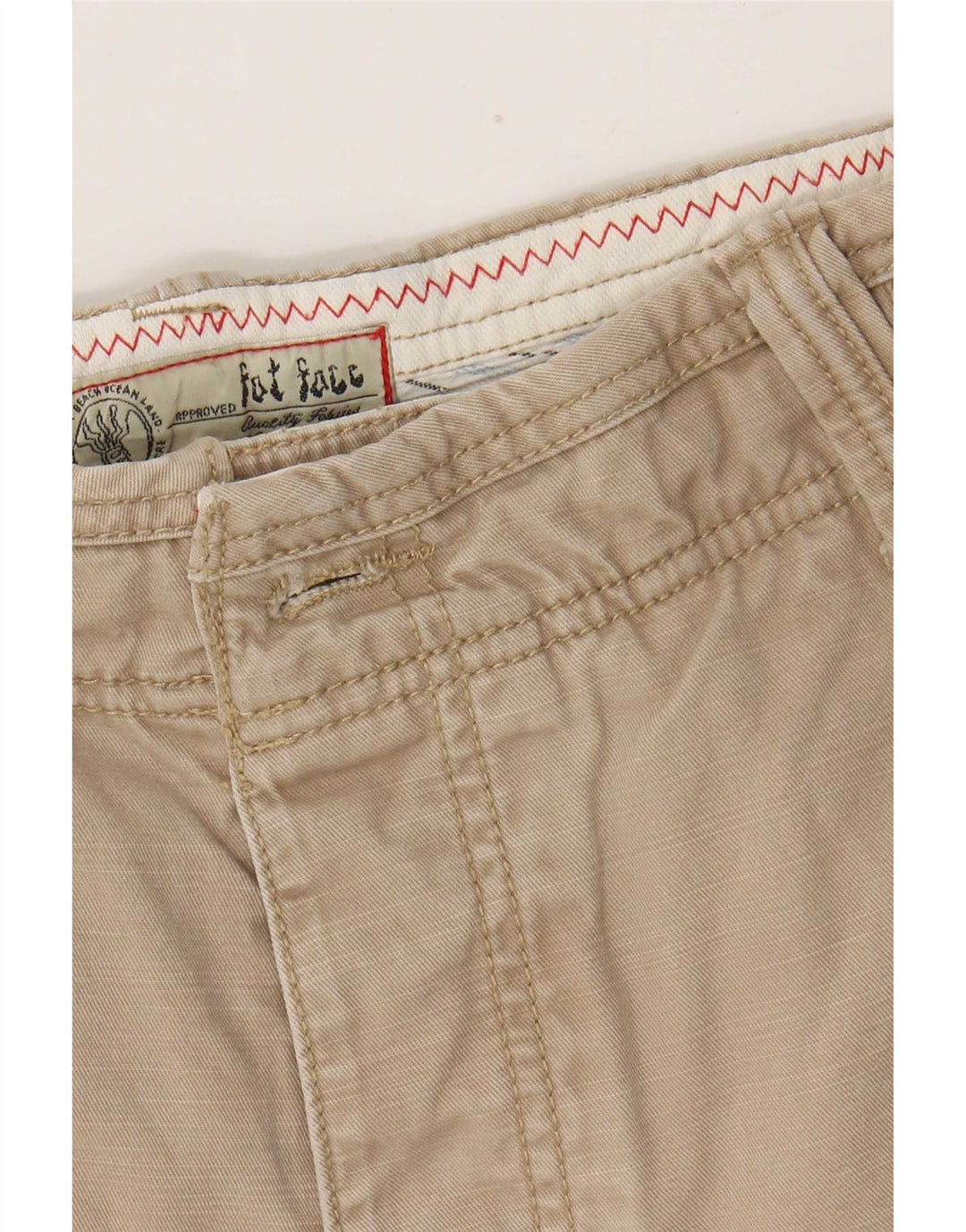 Fat Face Herre Casual Shorts Medium W32 Beige Bomuld
