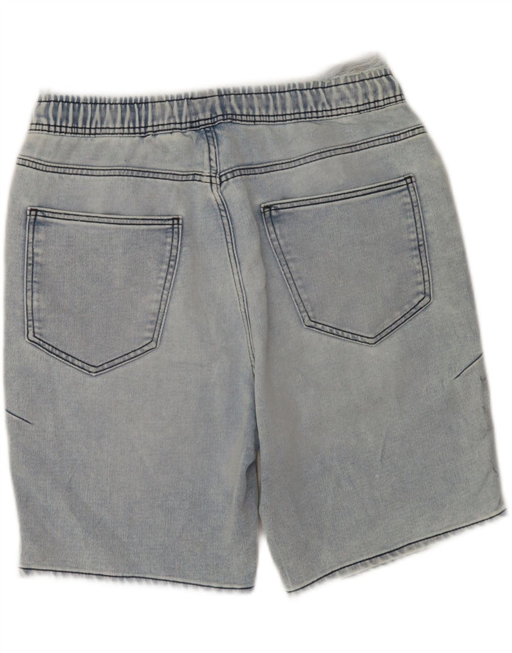 Zara Dame Denim Shorts Large W32 Blå