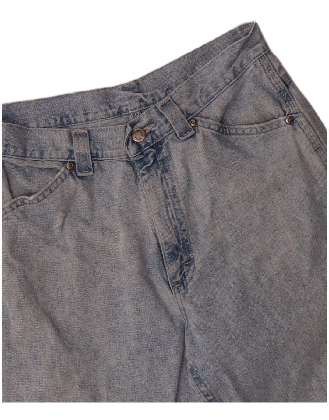 LEE Dame Cargo Loose Jeans W28 L28 Blå Bomuld