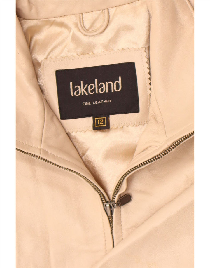 Lakeland Dame Læderjakke UK 12 Medium Beige Læder