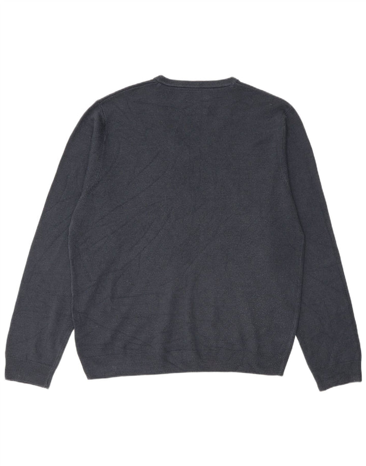 Marks & Spencer Herre V-hals sweater Stor marineblå akryl