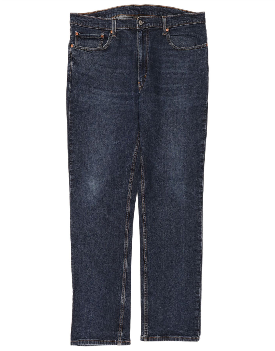 LEVI'S Herre 514 Straight Jeans W38 L34 Blå Bomuld