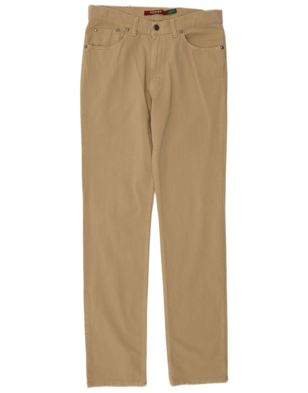 Carrera Herre 700 Lige Casual Bukser IT 48 Medium W33 L33 Beige Bomuld