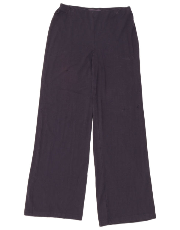 Marks & Spencer Kvinder Casual Bukser med brede ben W28 L30 Marineblå Viscose