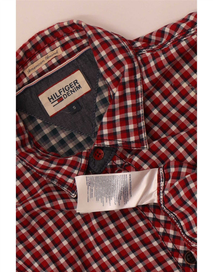 Tommy Hilfiger Herreskjorte Lille rød Gingham Bomuld