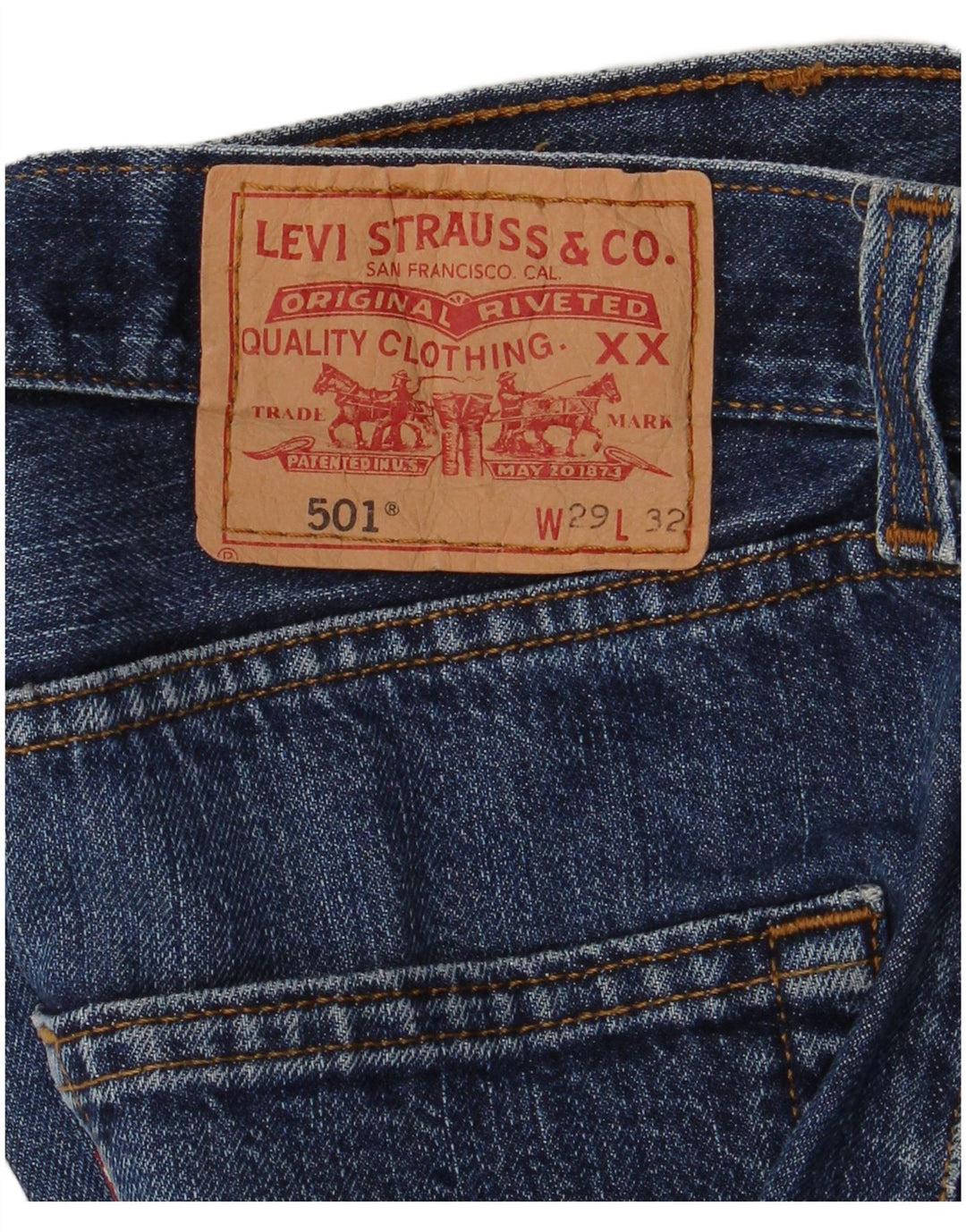 Levi's Womens 501 denimshorts W29 Medium Blue